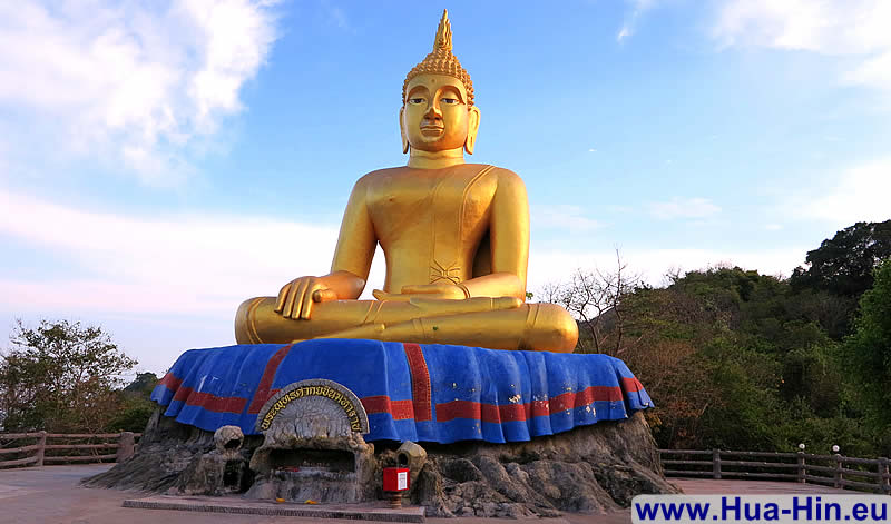 Golden Buddha statue Khao Tao Hua Hin