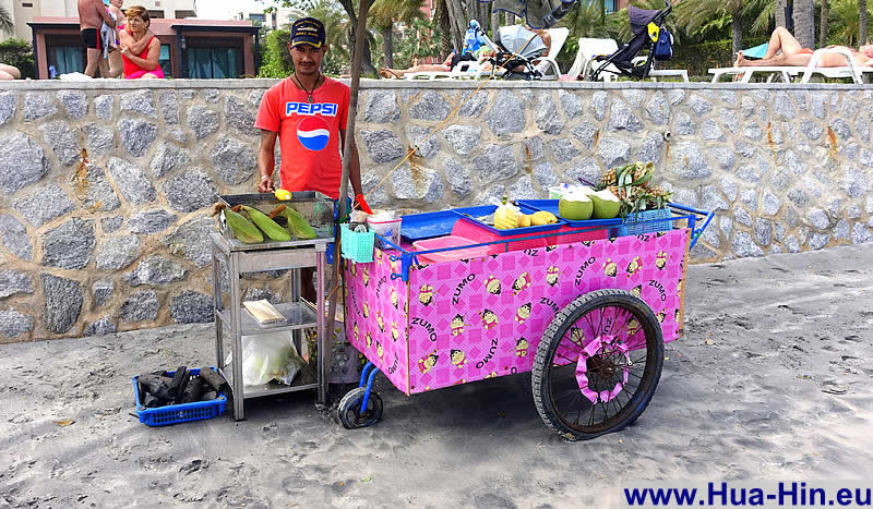 Hua Hin beach street vendors