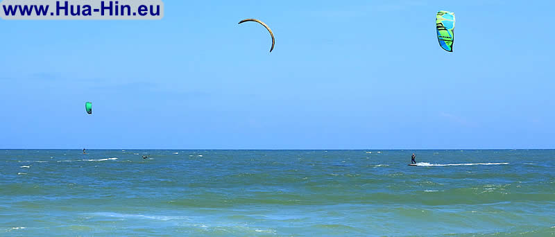 Hua Hin beach for kitesurfing beginners
