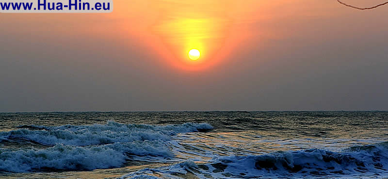 Sunset Pranburi beach